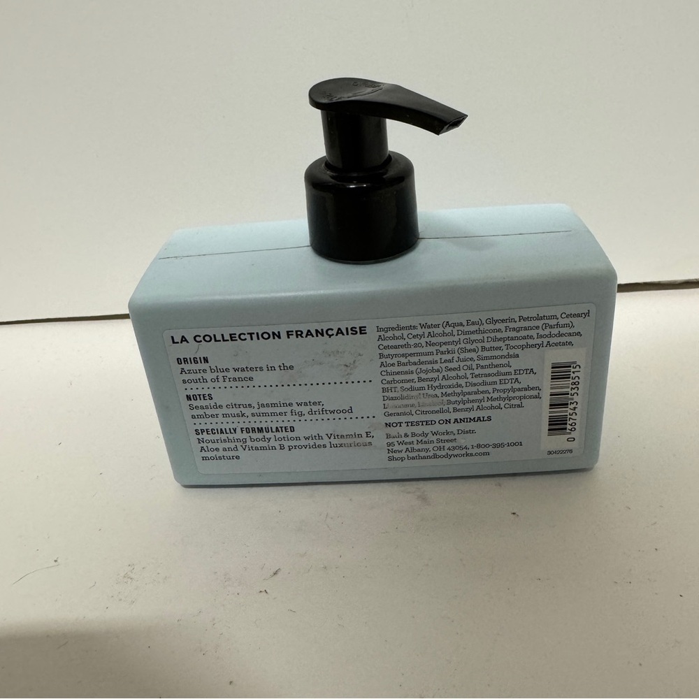 Bath and Body Works FRENCH RIVIERA Shea & Vitamin E Body Lotion 8 OZ - Picture 3 of 3